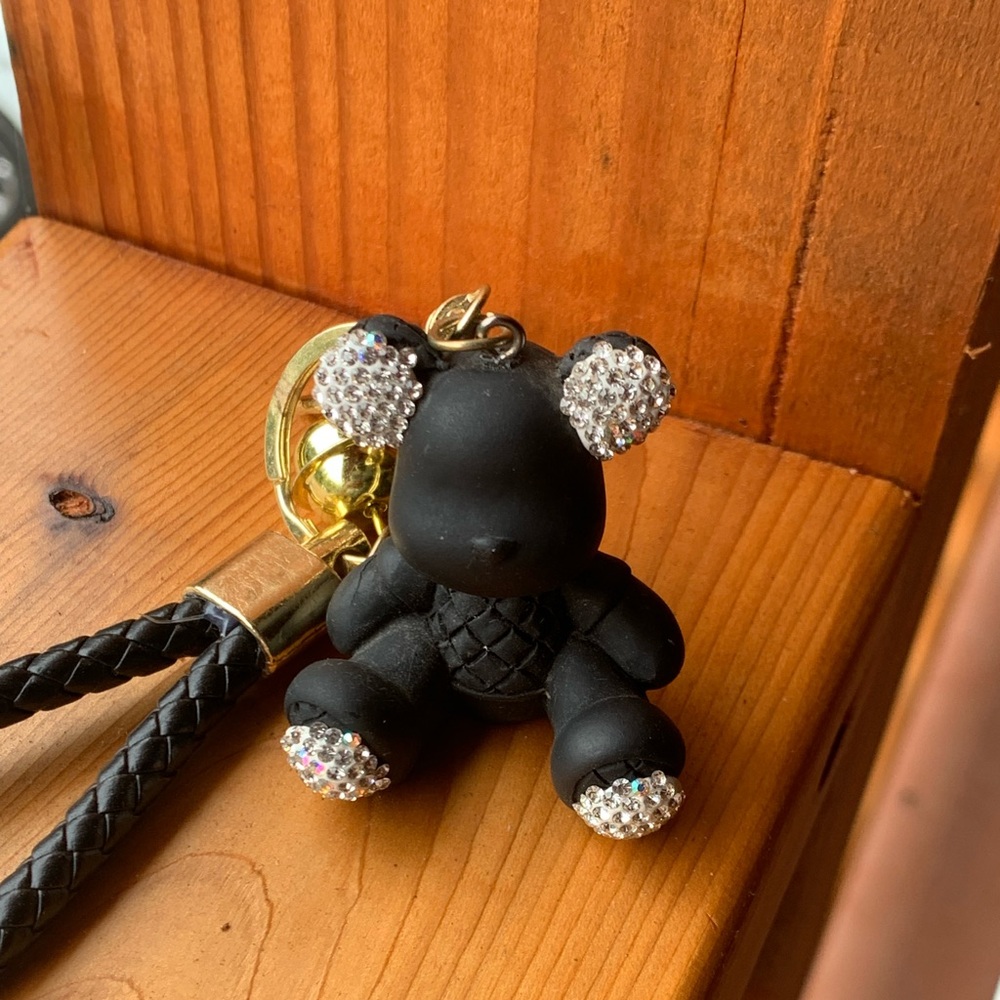Teddy Bear Keychain Bag Charm NWOT